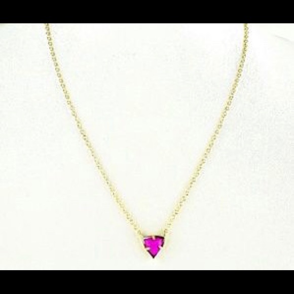 JUST REDUCED NWOT Kendra Scott Perry Necklace Pink - Picture 2 of 6